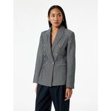 Slim Fit Cepli Uzun Kollu Kruvaze Blazer Ceket - Lacivert - 36