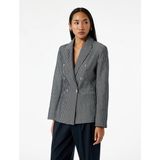 Slim Fit Cepli Uzun Kollu Kruvaze Blazer Ceket - Lacivert - 42