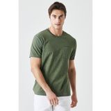 Slim Fit Dar Kesim Bisiklet Yaka %100 Pamuk Kısa Kollu Tişört