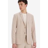 Slim Fit Dar Kesim Yarım Astar Penye Blazer Ceket