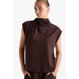 Slim Fit Dar Kesim Yarım Balıkçı Yaka Bluz