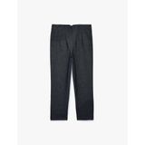 Slim Fit Düz Kısa Paça Viskon Karışımlı Cigarette Pantolon