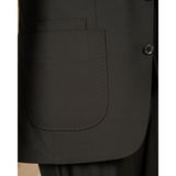 Slim fit erkek mono yaka torba cep ceket yelek pantolon takım elbise siyah T20136-01 - 6 Drop - 50