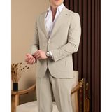 Slim Fit Erkek Mono Yaka Torba Cep Gofre Kumaş Ceket Pantolon Takım Elbise Mintyeşil T20102-32 - 6 Drop - 46