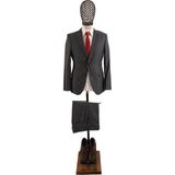 Slim Fit Erkek Takım Elbise - Gri-2