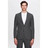 Slim Fit Gri Düz Mono Yaka Çift Yırtmaçlı Astarlı Takim Elbise 4HF05ORT01577 - 6 Drop - 50