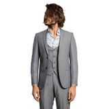 Slim-fit Gri Takım Elbise Wessi