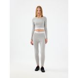 Slim Fit Kadın Eşofman Altı - Gri Melanj