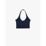 Slim Fit Kaplı İnterlok Halter Yaka Spor Atlet