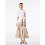 Slim Fit Kısa Kollu Bisiklet Yaka Peplum Tişört