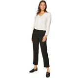 Slim Fit Krep Pantolon 00049 Siyah 46