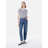 Slim Fit Normal Bel Daralan Paça Mavi Kadın Pantolon Cl1067212