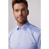 Slim Fit Pamuklu Düz İndigo Erkek Gömlek