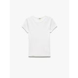 Slim Fit Pamuklu Kısa Kollu Bisiklet Yaka Kadın Basic Tişört