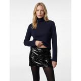 Slim Fit Pullu Payetli Abiye Mini Etek