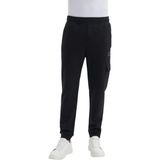 Slim Fit Scuba Kumaş Cepli Pamuklu Eşofman Altı - 2XL - Siyah