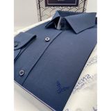 Slim Fit Uzun Kol Saten Hediye Kutulu Kolay Ütülenebilir Erkek GÖMLEK(KR.9511) - Lacivert - 3XL