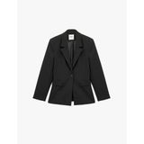 Slim Fit Uzun Kollu Cep Detaylı Düğmeli Geniş Yaka Blazer Ceket