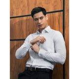 Slim Fit Uzun Kollu Kolay Ütü Teri Emen Nefes Alan Doku Kravatlık Siyah Erkek Gömlek - 2XL - Beyaz