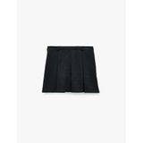Slim Fit Viskon Karışımlı Kalın Pileli Mini Etek