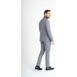 Slim Fit Yelekli Takım Elbise - Gri - 48