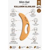 Slim Gel %100 Doğal Ahşap El Yapımı Lenf Masaj Aleti | Selülit Karşıtı Ahşap Masaj Aleti