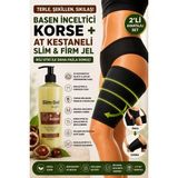 Slim Gel At Kestanesi Özlü Slim Jel 250 ml ve Termal Basen Korsesi 2'li Set Toparlayıcı ve Sıkılaştırıcı Bakım Desteği