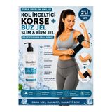 Slim Gel Ice Freeze Buz Jel 250 ml ve Termal Kol Korsesi 2'li Set Toparlayıcı ve Sıkılaştırıcı Bakım Desteği