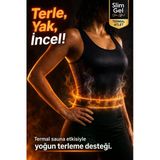 Slim Gel Unisex Termal Sauna Atlet Terletici Spor İçlik Nefes Alabilir Günlük Ve Fitness Kullanımına Uygun L