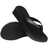 Slim High Platform Siyah Kadın Terlik