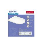 Slim İnci Yavaş Kapanan Amortisörlü Klozet Kapağı (Nkp-0338)