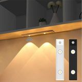 Slim Led Kabin Armatürü Hareket Sensörlü Dekoratif Gece Lambası Usb Şarjlı Aydınlatma 20 Cm Siyah 2w Siyah