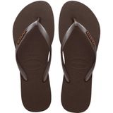 Slim Logo Metallic Dark Brown Kadın Terlik 37/38 EU