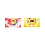 Slim Plus Kiraz Saplı Bardak Süzen Poşet Bitki Çayı 20'li Paket, 40 G ve Lipton Papatya Bardak