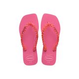 Slim Square Boho Pink Kadın Parmak Arası Terlik