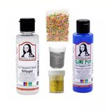 Slime Seti Fosforlu Mavi Renk 70 ML Renkli Slaym Südor Sılaym Seti 70 ML Slime Borax