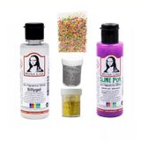 Slime Seti Fosforlu Mor Renk 70 ML Renkli Slaym Südor Sılaym Seti 70 ML Slime Borax