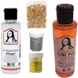 Slime Seti Turuncu Renk 70 ml Renkli Slaym Sılaym Seti 70 ml Slime Borax