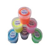 Slime Zıplayan Oyun Jeli Yuvarlak Kutu Polymer Slime Eğitici Oyun Seti 6'lı Set