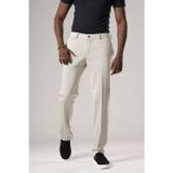 Slimfit Beli Yarım Lastikli Likralı Duble Paça Yazlık Kumaş Pantolon
