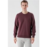 Slimfit Bisiklet Yaka Düz Renk 2 iplik Erkek Sweatshirt