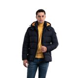 SLİMFİT KAPŞONLU ASTARLI ERKEK ŞİŞME PUFFER MONT LACİVERT 54