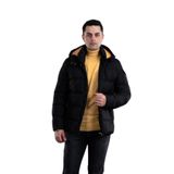 SLİMFİT KAPŞONLU ASTARLI ERKEK ŞİŞME PUFFER MONT SİYAH 58