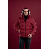 Slimfit Kapşonlu Astarlı Erkek Şişme Puffer Mont