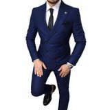 SLIMFIT KRUVAZE PAMUKLU ERKEK TAKIM ELBISE (PARLEMENT, 52)