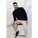 SLİMFİT YARIM BALIKÇI ERKEK TRİKO SPOR KAZAK LACİVERT M