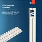Slimflex Klasik Sx 3Lü Pvc Korniş (2'Li Paket)