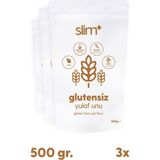 Slimplus 3 Paket 500g Glutensiz Yulaf Unu - 1,5 kg