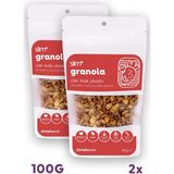 Slimplus Granola Çikolata Çilek Fındık – Glutensiz Vegan Şekeri Meyveden Katkısız (2 x 100G) - 200 gr