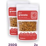 Slimplus Granola Çikolata Çilek Fındık – Glutensiz Vegan Şekeri Meyveden Katkısız (2 x 250G) - 500 gr